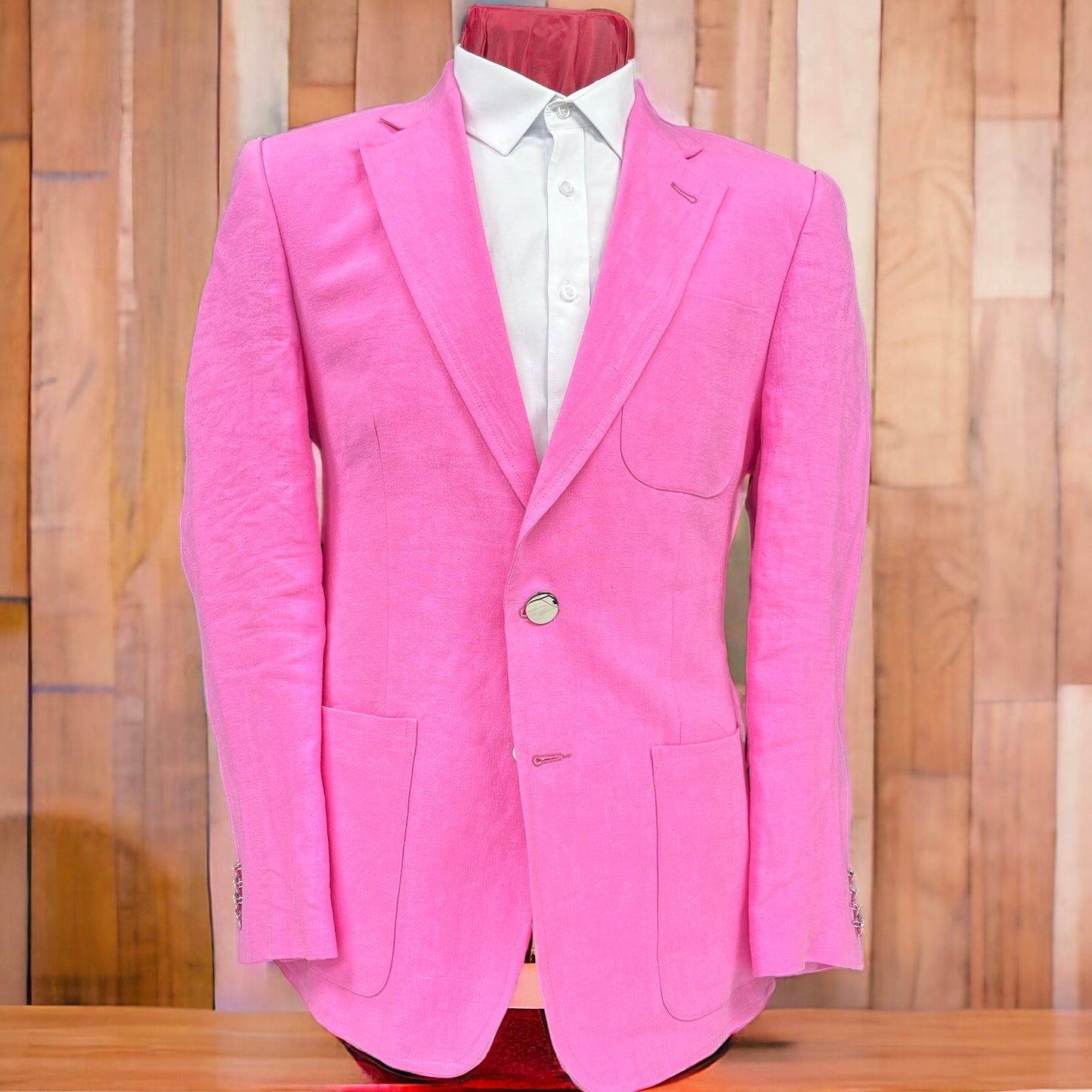 Pink Linen Jacket